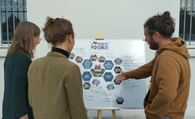 La Fresque des Possibles sous forme de stand participatif